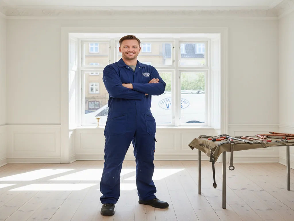Autoriseret VVS'er fra Frederiksberg i arbejde